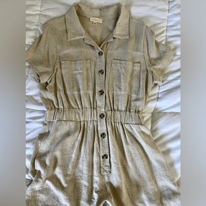 LIKE NEW Oatmeal romper